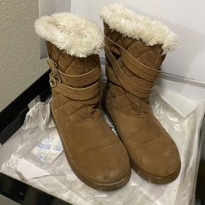 Guess Tan Mid Calf Babez Boots size 8.5